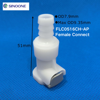 Sinoone Plastic Female Kupplungs körper 1/4 "Barb Flow Alle Kunststoff-Schnell anschlüsse POM EPDM O-Ringe für die medizinische Schönheits industrie