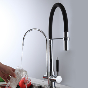 <span class=keywords><strong>Rubinetto</strong></span> da Cucina Moderno in Ottone <span class=keywords><strong>con</strong></span> <span class=keywords><strong>Filtro</strong></span> per Acqua Potabile, Installazione a Doppio Foro, Rotazione a 360°, Valvola in Ceramica, Garanzia di 5 Anni - Product Image 2