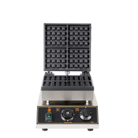 Gaufrier électrique antiadhésif, machine à gaufres pour le petit-déjeuner, mini gaufrier électrique personnel