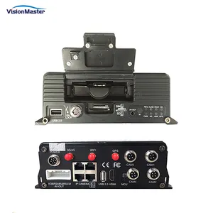 4CH Rugged H.265 Hybrid Mobile NVR Supports 4CH IPC And 4CH 720P Cameras. CCTV For Vehicles