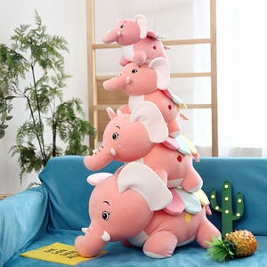Venta al por mayor elefante Animal muñeca <span class=keywords><strong>de</strong></span> peluche lindo <span class=keywords><strong>Dumbo</strong></span> muñeca elefante muñecas con alas Arco Iris colorido peluche elefante volador juguete - Product Image 3