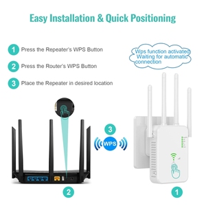 U10 1200Mbps double bande 5G répéteur <span class=keywords><strong>de</strong></span> Signal sans fil routeur <span class=keywords><strong>WiFi</strong></span> Extender antenne Booster avec amplificateurs à large bande - Product Image 3