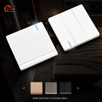 86 British Standard Socket Trois Trous Double Usb Power Panel British 13A Multifonctionnel Noir Prises Électriques Prises