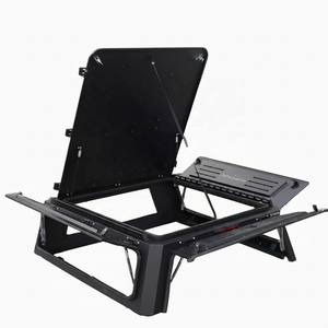 Couvercle de benne rigide pliable manuel haut de gamme, étanche et verrouillable, pour pick-up 4x4, <span class=keywords><strong>4</strong></span> portes, avec capot haut, type canopy pour camping - Product Image 2