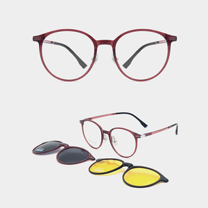 <span class=keywords><strong>Occhiali</strong></span> <span class=keywords><strong>da</strong></span> <span class=keywords><strong>Sole</strong></span> Pieghevoli 3 in 1 Ultraleggeri con Clip, Realizzati in Materiale Ultem, <span class=keywords><strong>Occhiali</strong></span> Magnetici <span class=keywords><strong>Sottili</strong></span> Rotondi, Montature Ottiche - Product Image 1