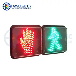 200mm Square Stop And Go Traffic Warning Light Led Flashing Pedestrian Light