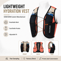 Gilet de course à pied personnalisable et respirant pour femme, avec poche d'hydratation réglable, idéal pour l'ultra-marathon, le jogging et le cyclisme