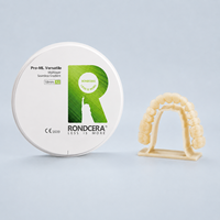 Bloc de zircone couronne télescopique polyvalent Rondcera à haute résistance à l'usure pour la fabrication de prothèses amovibles en laboratoire dentaire