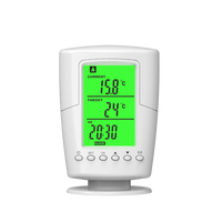 Termostato Digital Programable para Calefacción por Suelo Radiante con Pantalla LCD Grande, Ahorro de Energía, Retroiluminación Verde, Entrada/Salida de 230v para Escuelas