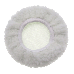 Tampons de polissage en laine artificielle blanche de 5-6 pouces, tampons de lustrage doux, bonnets de polissage en microfibre pour l'entretien automobile et le polissage de la peinture - Product Image 1
