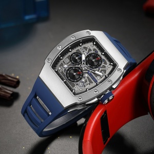 Reloj de Pulsera de Cuarzo MEGIR 8411, Estilo Casual de Negocios para Hombre, Nuevo Modelo 2023, Diseño Tonneau, Acero Inoxidable, Montre Megir Homme - Product Image 3