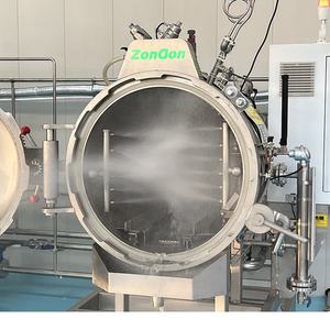 Autoclave Zongon, máquina de retorta de maíz <span class=keywords><strong>para</strong></span> conservas de agua comercial, botella de plástico, botellas de vidrio <span class=keywords><strong>para</strong></span> sardinas, salsa de comida <span class=keywords><strong>para</strong></span> bebés - Product Image 1