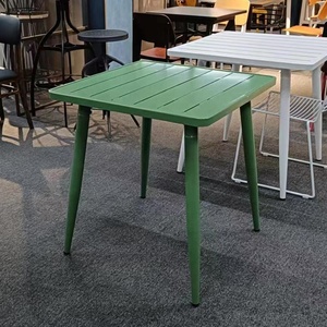 80Cm Ngoài Trời Nhà Hàng Bảng Sân Vườn Bàn Ăn Kim Loại Patio Bảng Cho Ngoài Trời - Product Image 1