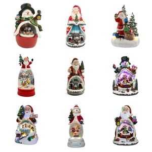 Agente de Compras 1688, Decoraciones Navideñas Giratorias de Resina, Luces LED, Caja Musical Multifuncional, Agente de Abastecimiento en China - Product Image 1