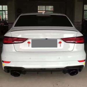 Difusor RS3, piezas de carrocería, difusor trasero estilo KB con tubo de escape para <span class=keywords><strong>Audi</strong></span> <span class=keywords><strong>A3</strong></span> S3 Non <span class=keywords><strong>s</strong></span>-<span class=keywords><strong>line</strong></span> hatchback Sedan versión 2017 <span class=keywords><strong>2018</strong></span> 2019 - Product Image 3