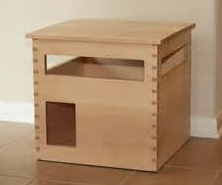 Comedero Elevado para Gatos de Madera de Caucho Sostenible - Product Image 2