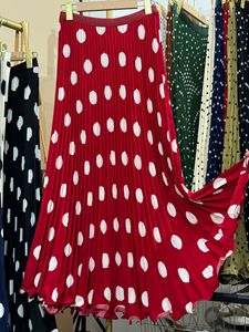 <span class=keywords><strong>Jupe</strong></span> <span class=keywords><strong>Longue</strong></span> <span class=keywords><strong>Plissée</strong></span> d'Été en Mousseline à Pois pour Femme, <span class=keywords><strong>Jupe</strong></span> Sirène Trompette Tendance à Taille Élastique pour le Travail, les Fêtes, la Danse et la Plage - Product Image 2