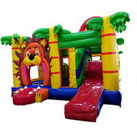 Vente flash - Château gonflable personnalisé en forme de crocodile avec toboggan géant, capacité de 600 kg et logo personnalisé pour les enfants en plein air