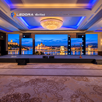 Écran LED d'extérieur en aluminium P3.91 HDR10 8K 500x1000mm, anti-gel, résistant à la neige, IP65, 5000 nits, 7680 Hz, pour festival d'hiver sur glace