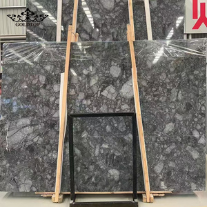 กระเบื้องหินอ่อนแผ่นใหญ่สีเทาขัดเงา Goldtop Ritz สำหรับตกแต่งภายในโรงแรม วิลล่า ห้องโถง เคาน์เตอร์ พื้น และผนัง - Product Image 2