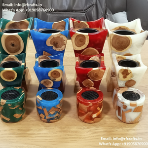 Quemador de incienso Bakhoor de resina de alta calidad Diseño de epoxi de madera Medhkan Mubkhara Dukhoon y Oud Holder DE LA India - Product Image 1