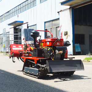 Mini-Bodenfräse auf Gummiketten, Kleiner Ackerschlepper für den Garten, Raupenkultivator mit Pflug - Product Image 2