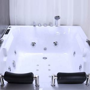 Chine Usine Prix <span class=keywords><strong>Pas</strong></span> <span class=keywords><strong>Cher</strong></span> 2 Personne <span class=keywords><strong>whirlpool</strong></span> Acrylique Massage Baignoire Hôtel De Luxe Bain Autonome Hydromassage - Product Image 5