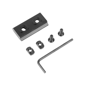 Base de conexión ultraligera de aleación de aluminio de alta calidad, 40x21mm, 3 ranuras, 21g, kit completo de fijación para caza al aire libre - Product Image 5