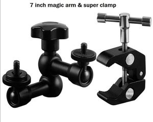 Pince Crabe en Aluminium et Plastique ABS Noir, Bras Articulé à Friction Magique, Support d'Usine pour Lampe LED et Accessoires d'Appareil Photo - Product Image 4