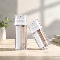 Échantillons Gratuits 10ml 15ml Tube Cosmétique à Double Paroi Pompe Plastique Sérum Hydratant Essence Lotion Flacon Sous Vide