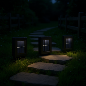 Luces Solares para Terraza, 3500K Blanco Cálido, IP67, de Aluminio, para Montaje en Pared, Jardín, Camino, Patio, Escaleras, Valla, D0100HP9947 - Product Image 2