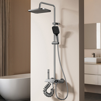 Meilleure vente en stock : Ensemble de douche thermostatique à touches piano, 4 modes, 4 sorties, jet doux, chromé – Le favori d'Europe et d'Amérique