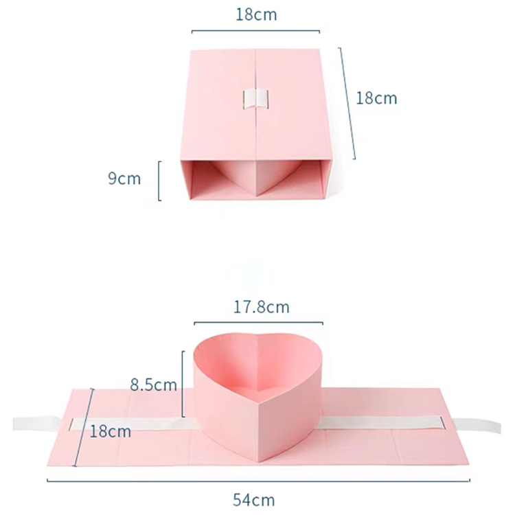 luxury handmade preserved you bouquet box custom size shape ribbon gift rose flower packaging box for flower arrangements