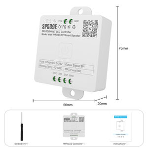 Sp539e मैनुअल स्विच Spi rgbw iot के लिए नियंत्रक ऐप alexa Google होम एडसेबल फॉब पिक्सेल नेतृत्व स्ट्रिप कंट्रोलर डीसी - Product Image 4