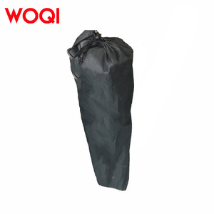 Chaise pliante Woqi d'extérieur, structure en aluminium, tissu Oxford gris et noir, avec porte-gobelet et sac de rangement - Product Image 4