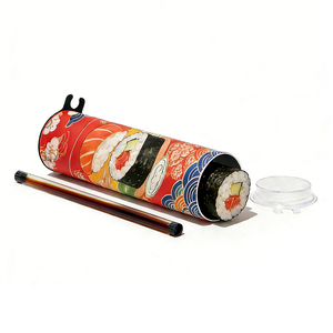 Tube en carton cylindrique pour sushi avec logo personnalisé 3.0, emballage alimentaire de qualité supérieure avec boîte à sauce en papier - Product Image 4