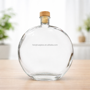 Bouteilles d'huile d'olive en <span class=keywords><strong>verre</strong></span> transparent mat noir personnalisées avec logo, plates et rondes, 250 ml, 500 ml, 25 cl, 50 cl, bouteilles en <span class=keywords><strong>verre</strong></span> pour liqueur, whisky, rhum - Product Image 3