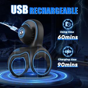 Slak <span class=keywords><strong>Vibe</strong></span> Clitoral Stimulator Orgasme Plezier Vibrerende <span class=keywords><strong>Cock</strong></span> <span class=keywords><strong>Penis</strong></span> <span class=keywords><strong>Ring</strong></span> Mouw Vibrator Koppels Erectie Speelgoed Voor Mannen - Product Image 5