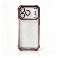 Coque de téléphone portable antichoc en TPU souple transparent électroplaqué de luxe pour iPhone 18 17 16 15 14 13 12 11 Pro Max