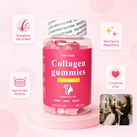 Gummies de Collagène 500mg OEM ODM Soin de la Peau Soutien Cheveux & Ongles Beauté Élasticité & Vitalité Mélange
