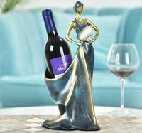 Creative Décoration Armoire à Vin Résine Lady Figurine Danseur Modèle Porte-Bouteille