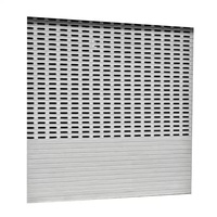 Porte de sécurité en alliage d'aluminium perforée à grille ventilée, sur mesure, vente en gros pour villas, magasins et projets commerciaux