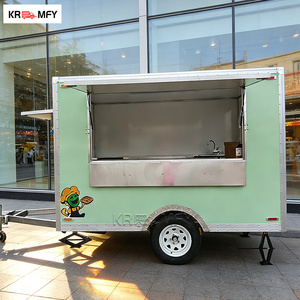 Camion de crème glacée mobile, remorque alimentaire pour hamburgers, entièrement équipée, multifonctionnelle, remorquable, pour bonbons en extérieur - Product Image 1