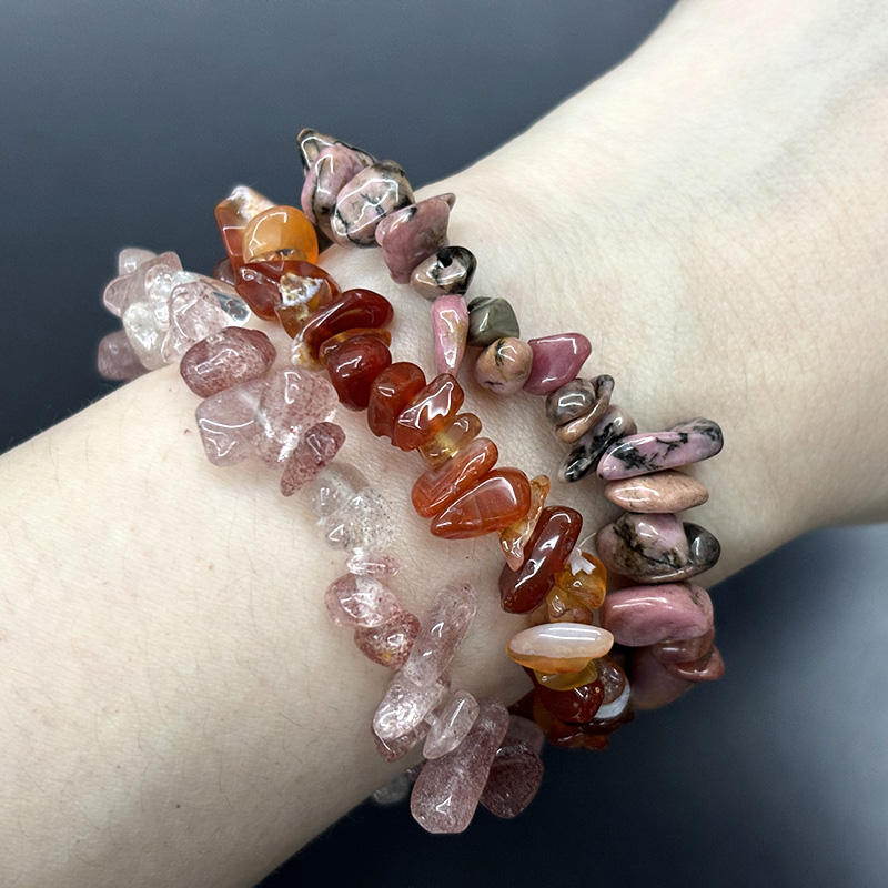 [ความรัก] Rhodonite + strawberry QUARTZ + Carnelian