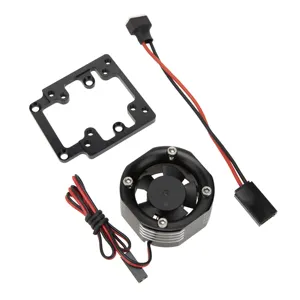 Motor Aluminium Heatsink dengan LED Berwarna-warni Wastafel Panas Kipas Pendingin untuk 1/8 4WD SLEDGE Rakasa Truk 95076-4