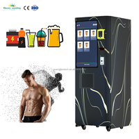 Máquina Expendedora de Batidos de Proteínas Ecológica, Admite la Uso de Vasos Propios, Lavado Automático, Modificación Remota de Parámetros, para Estadios y Campus