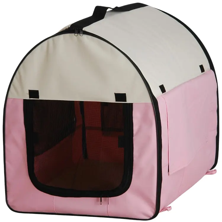 Havayolu onaylı evcil hayvan taşıyıcı köpek çanta katlanır evcil hayvan kafesi çadır büyük uzay ev kulübesi