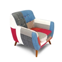 Canapé Chesterfield en velours MEJIA, fauteuils patchwork, salon, détente, ensemble modulaire moderne, canapé moderne en tissu