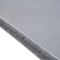 La mousse brillante de finition des panneaux muraux décoratifs intérieurs imperméables de PVC 6x6 6x8 6x10 embarque la feuille de marbre pour la conception intérieure