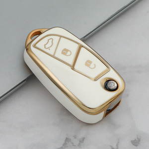 Vendite di fabbrica chiave Auto cover Gold edge TPU portachiavi Auto per <span class=keywords><strong>Fiat</strong></span> Bravo 500 <span class=keywords><strong>Panda</strong></span> europeo Auto accessorio chiave per Auto - Product Image 4